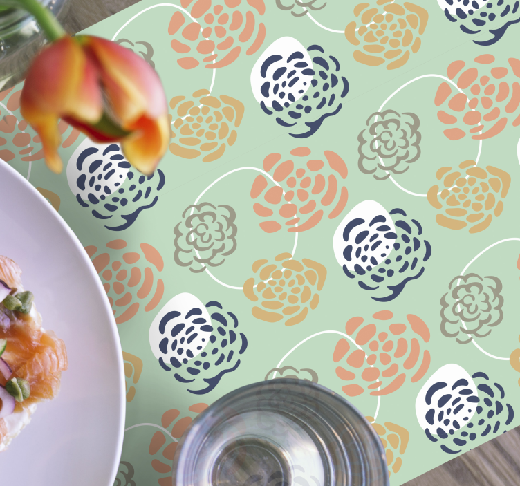 Tischsets originell mit botanischem druckdesign - TenStickers