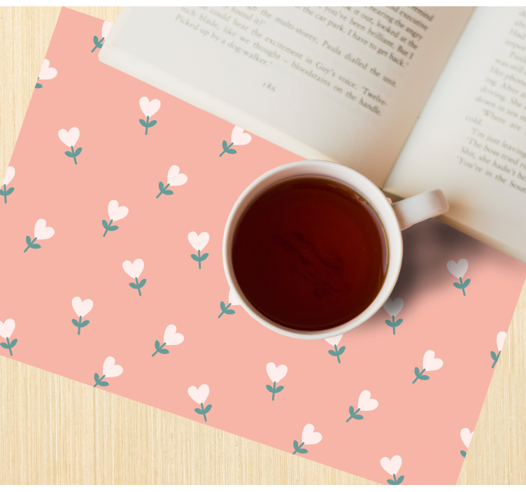 Tischsets originell mit charmantem blumenmuster - TenStickers