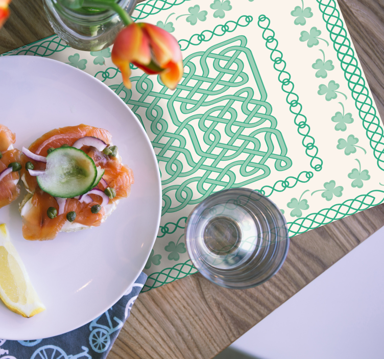 Tischsets originell mit keltischem knotenmuster - TenStickers