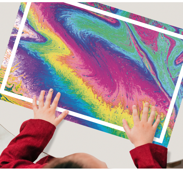 Tischsets originell mit lebhaftem abstraktem muster - TenStickers