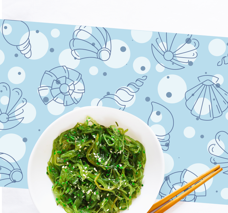 Tischsets originell muschelmuster im ozean-stil - TenStickers