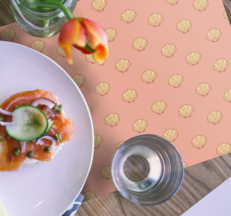 Tischsets originell muschelmuster tischsets - TenStickers