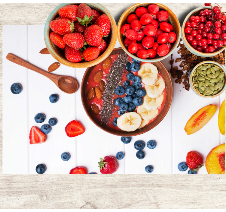 Tischsets originell obstschale - TenStickers