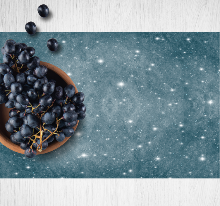 Tischsets originell trauben in schüssel - TenStickers