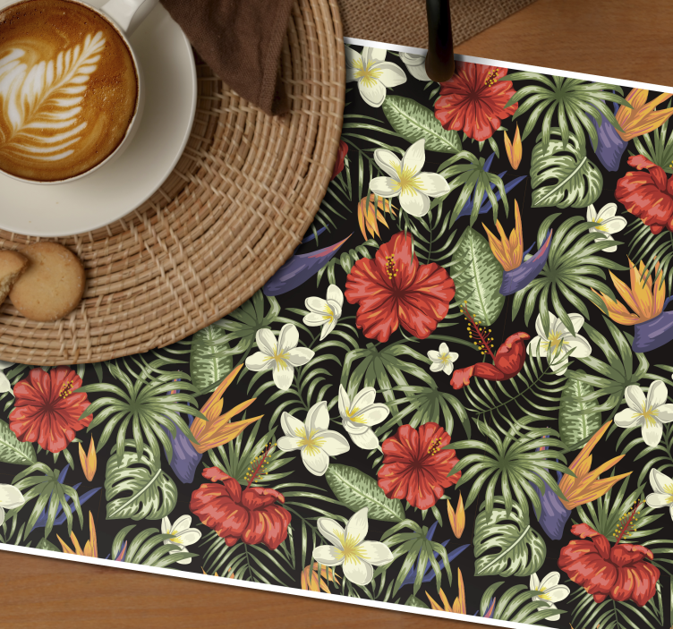 Tischsets originell Tropische Dschungelpflanzen - TenStickers