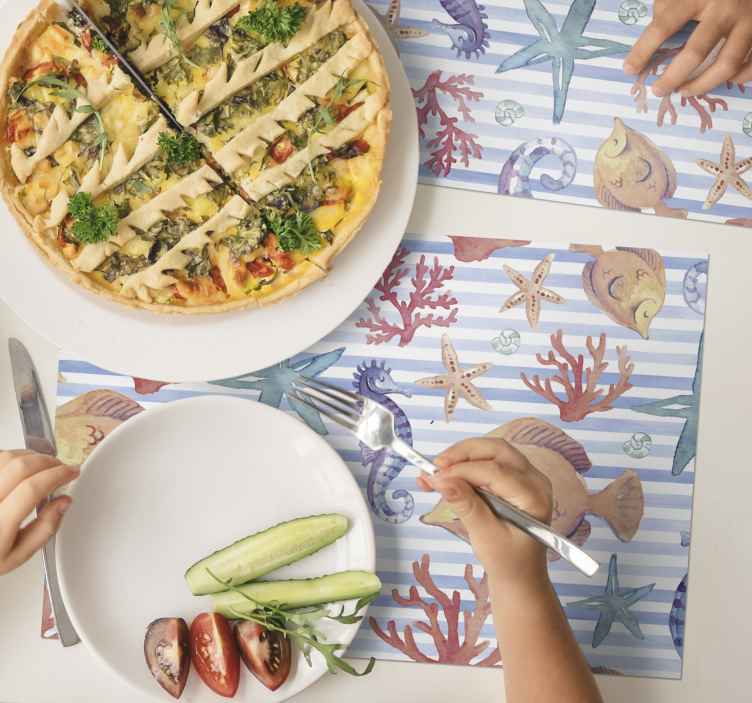 Tischsets originell unterwasser themen tischdekoration - TenStickers