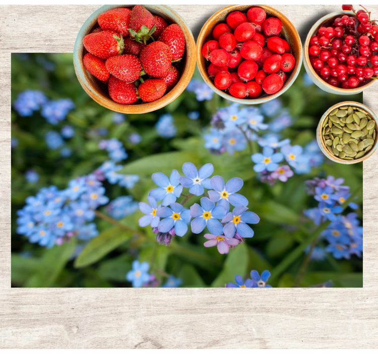 Tischsets originell zartes blumenarrangement - TenStickers