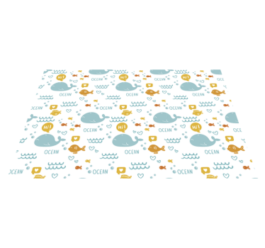 Tischset Kinder meeresbewohner - TenStickers