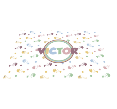 Tischset kinder lebhaftes fischkonzept - TenStickers