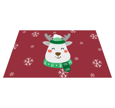 Weihnachtshirsch Tischset für Kinder Weihnachten - TenStickers