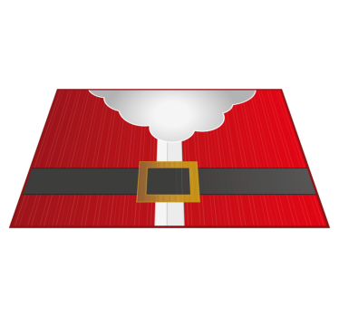 Tischset weihnachten im santa claus design - TenStickers