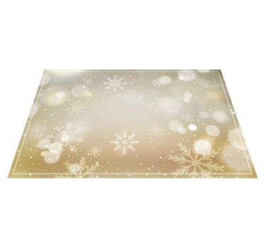 Tischset weihnachten mit festlichem schneeflocken-muster - TenStickers