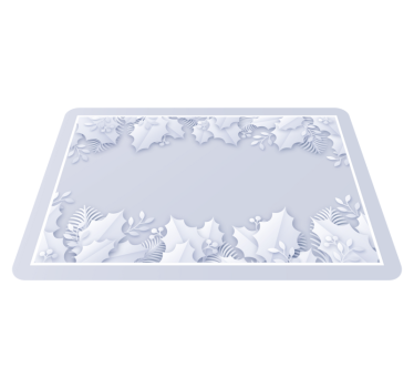 Tischset weihnachten im eleganten feiertagsdesign - TenStickers