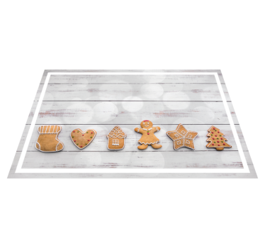 Tischset weihnachten mit lebkuchenplätzchen mix - TenStickers