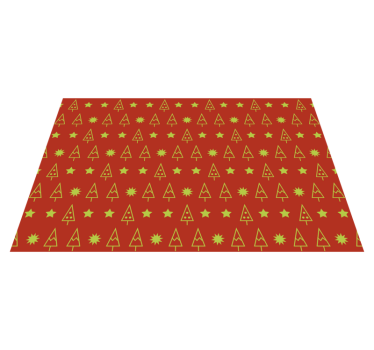 Tischset weihnachten mit festlichem baum-muster - TenStickers