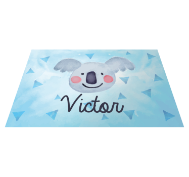 Tischset kinder mit süßem koala-gesicht - TenStickers