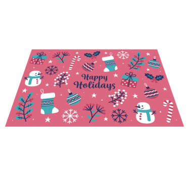 Tischset weihnachten mit verspielten weihnachtsmustern - TenStickers