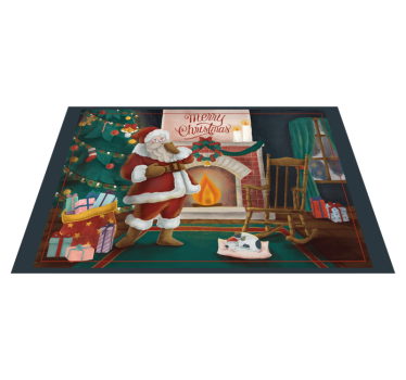 Tischset weihnachten weihnachtsmann treffen - TenStickers