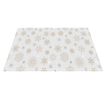 Tischset weihnachten schneeflockenmuster tischdeko - TenStickers