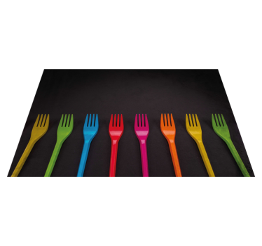 Tischset kinder bunte gabeln kollektion - TenStickers