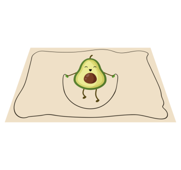 Tischset kinder glückliche avocado spritzer - TenStickers