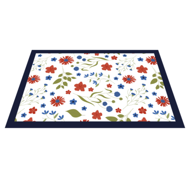 Tischset kinder blumenmuster freude - TenStickers