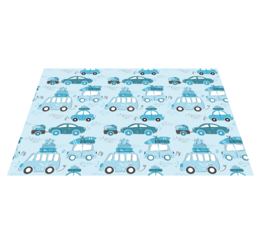 Tischset kinder autos mit gepäck - TenStickers
