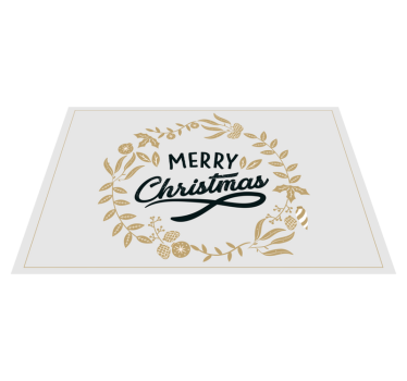 Tischset weihnachten weihnachtskranz - TenStickers