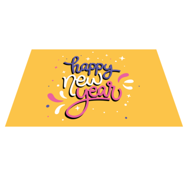 Tischset weihnachten mit neujahrs-typografie - TenStickers