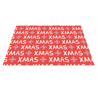 Tischset weihnachten im festlichen roten xmas muster - TenStickers