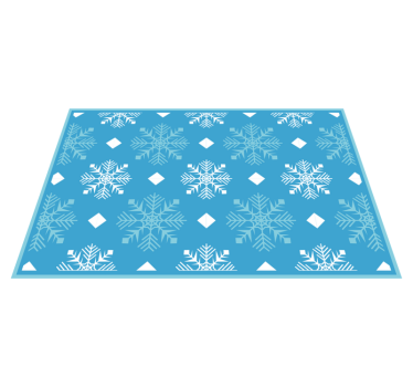 Tischset weihnachten mit schneeflockenmuster - TenStickers