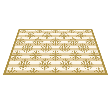 Tischset weihnachten mit schneeflocken-muster - TenStickers