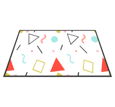 Tischsets originell Lustige geometrische formen - TenStickers