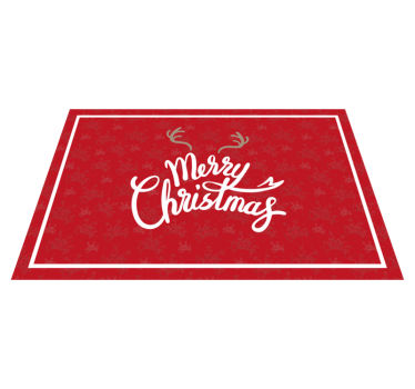 Tischset weihnachten fröhliche weihnachtsgrüße - TenStickers