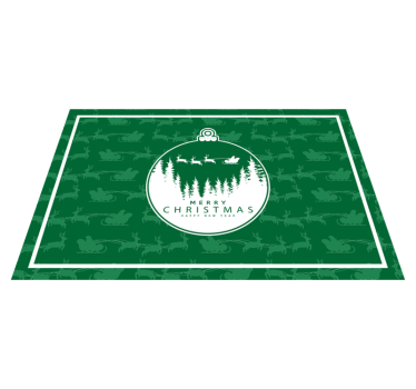 Tischset weihnachten mit weihnachtsornamenten szene - TenStickers