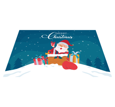 Tischset weihnachten geschenke vom weihnachtsmann - TenStickers