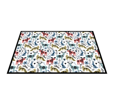 Tischset kinder mit verspieltem tiermuster - TenStickers