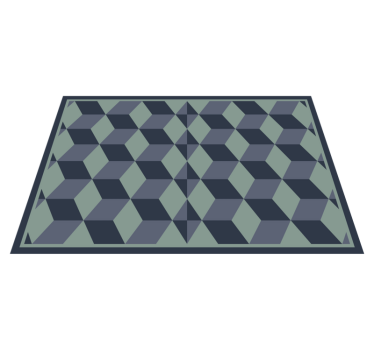 Tischset weihnachten im geometrischen stil - TenStickers