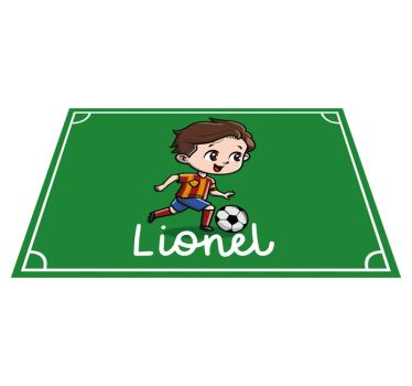 Platzset mit Namen Kinderfußballspieler mit Namen - TenStickers