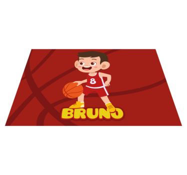 Kinder Tischset Kinderbasketballspieler mit Namen - TenStickers