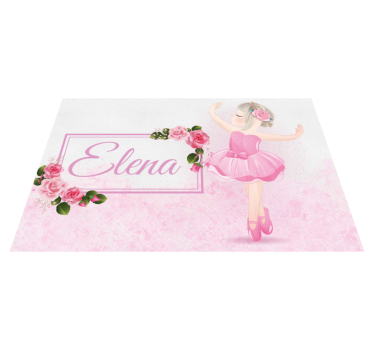 Tischset mit Namen Balletttänzer - TenStickers