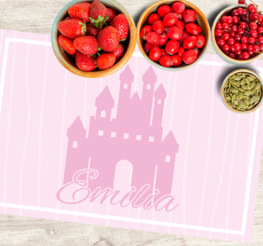 Tischset kinder im design von schlossmotiven - TenStickers