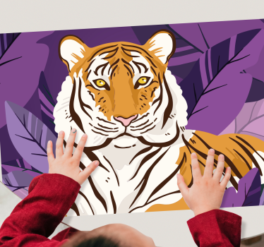 Tischset kinder majestätisches tigerporträt - TenStickers