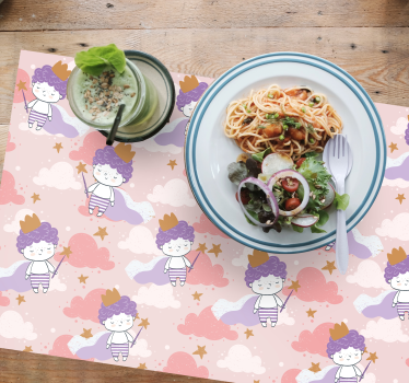 Tischset kinder mit niedlichen animationsfiguren - TenStickers