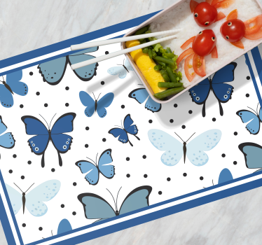 Tischset kinder mit schmetterlingsmuster - TenStickers