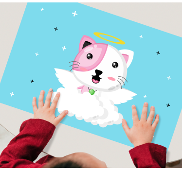 Tischset kinder süße katzenengel - TenStickers