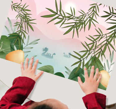 Tischset kinder zauberhafte dschungel szene - TenStickers