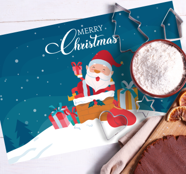 Tischset weihnachten geschenke vom weihnachtsmann - TenStickers