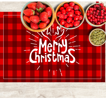 Tischset weihnachten im fröhlichen weihnachtsdesign - TenStickers