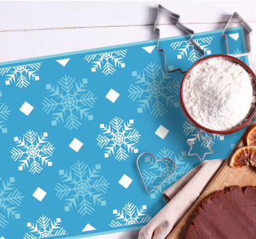 Tischset weihnachten mit schneeflockenmuster - TenStickers